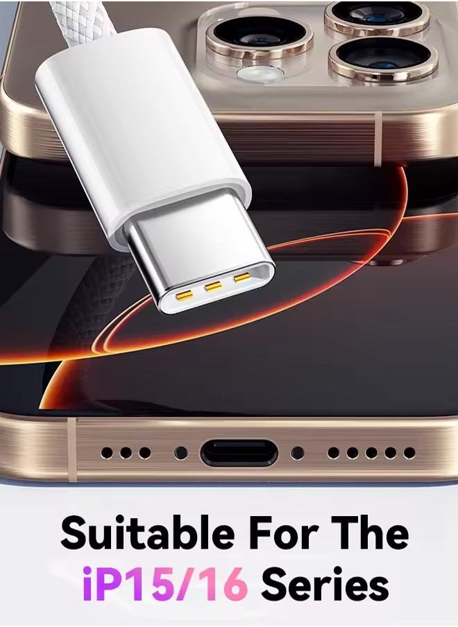 ViaKing - ViaKing Type-C to Type-C Fast Charging Data Cable | High-Speed Data Transfer | Compatible with iPhone 15, iPhone 16, Apple Laptops, Smartphones, Tablets, and Power Banks. - Image 1