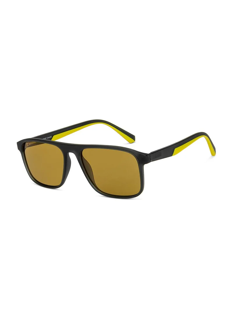 VINCENT CHASE Unisex Polarized Wayfarer Sunglasses - VC S15756 - Lens Size: 55 Mm