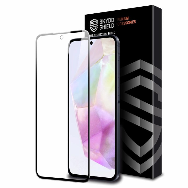 Skyddshield Military-Grade Gorilla Tempered Glass For Samsung Galaxy A36 and Samsung Galaxy A56 (6.7 Inch) With Installation Kit | Edge to Edge Coverage | Black - Image 1