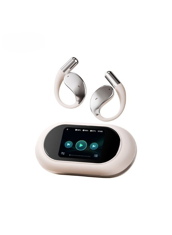 Jliyru Open-Ear Bluetooth Headphones, Wireless Earbuds with LED Display Charging Case for Standalone Music Playback, 60H Playtime, 14.2mm Titanium Driver, ENC Call, Secure Ear Hook for Running Workout Travel - Image 1