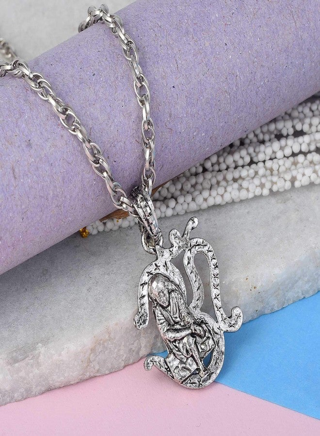 Memoir Silverplated Om Sai Pendant Hindu (PCKL7702) - Image 4