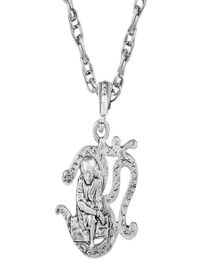 Memoir Silverplated Om Sai Pendant Hindu (PCKL7702) - Image 1