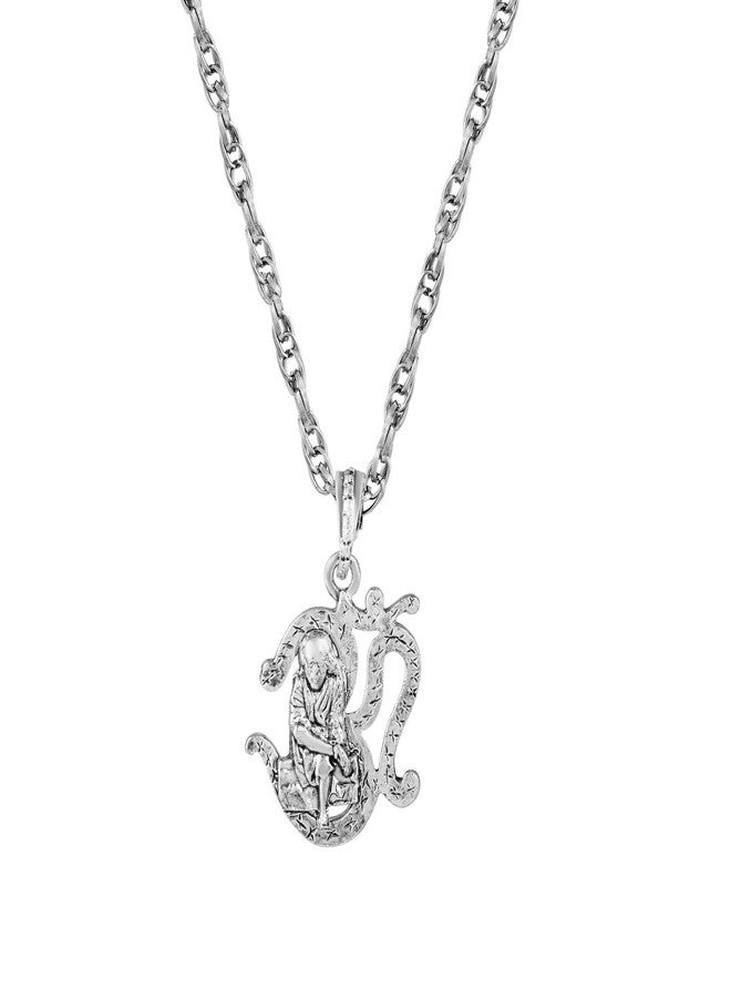 Memoir Silverplated Om Sai Pendant Hindu (PCKL7702) - Image 3