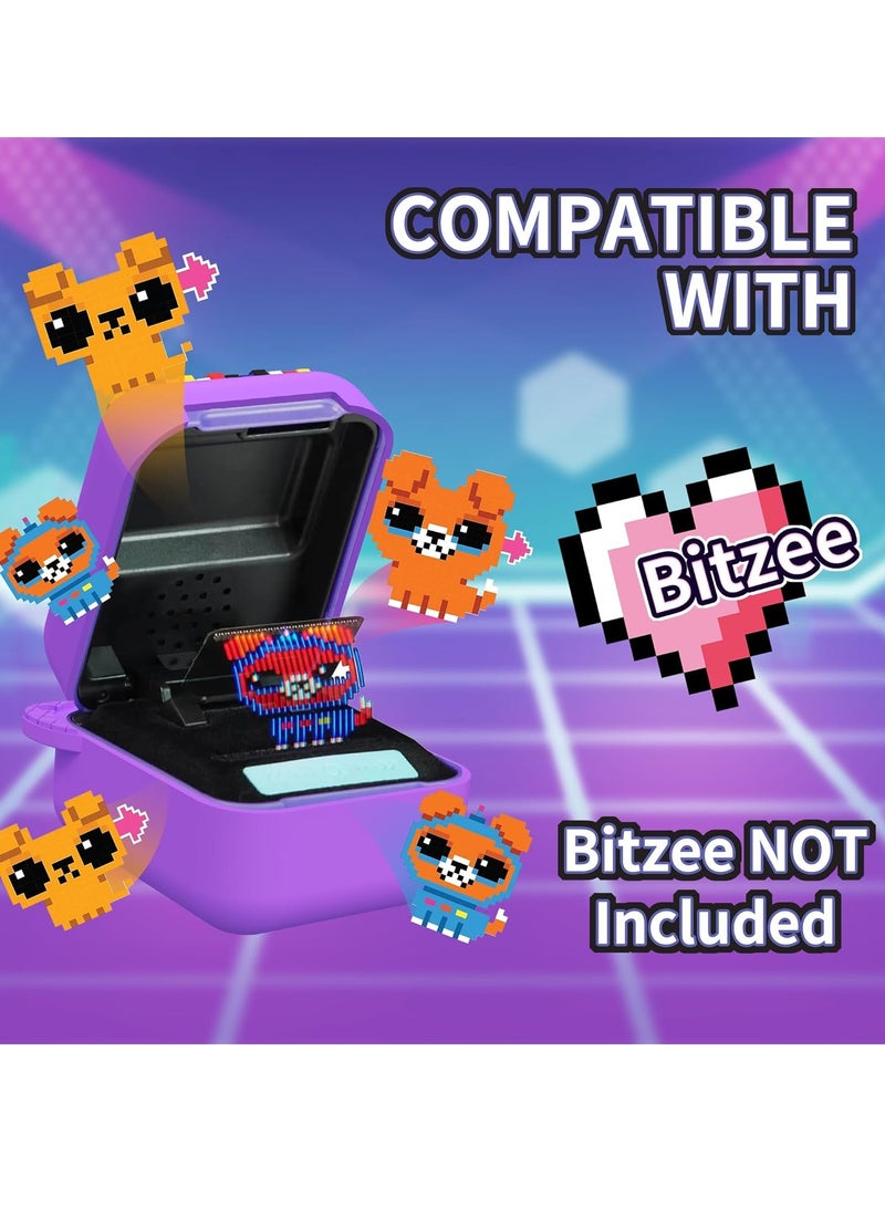 KASTWAVE Silicone Case for Bitzee Digital Pet Interactive Virtual Toy, Case for Bitzee with lanyard, Protective Skin for Bitzee Interactive Toy Digital Pet Accessories for Girls and Boys- Purple - Image 2