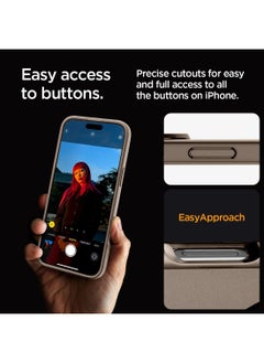 Techie Liquid Air Case with Magfit Designed for Apple iPhone 16 Pro Max Back Cover - Matte Brown  - Image 3