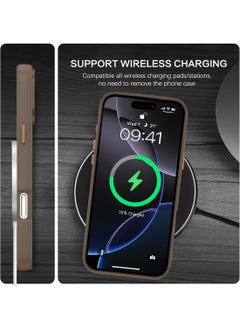 Techie Liquid Air Case with Magfit Designed for Apple iPhone 16 Pro Max Back Cover - Matte Brown  - Image 4