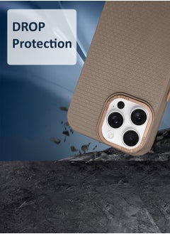 Techie Liquid Air Case with Magfit Designed for Apple iPhone 16 Pro Max Back Cover - Matte Brown  - Image 5