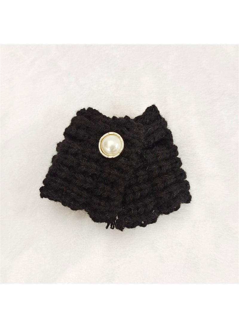 Hot Sale Labubu Doll Knit Underwear Vest Pants Accessories Black knitted vest single piece 