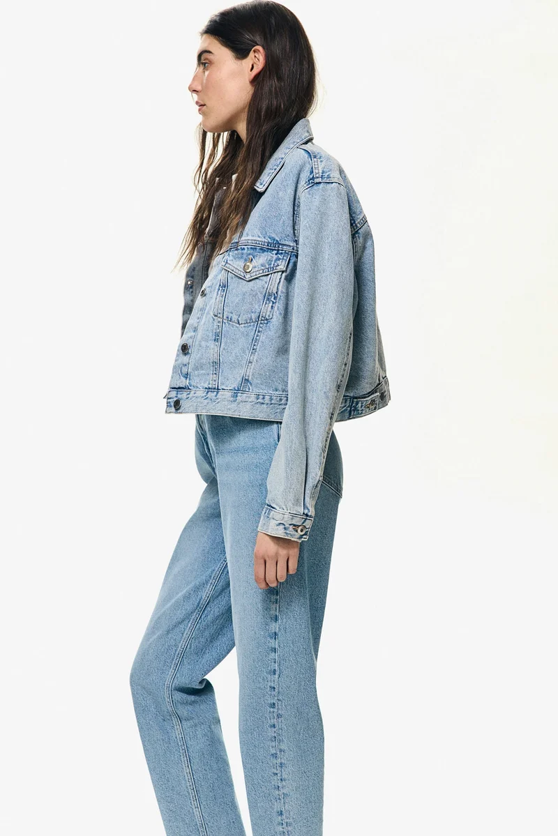 اتش اند ام Slim Mom High Ankle Jeans