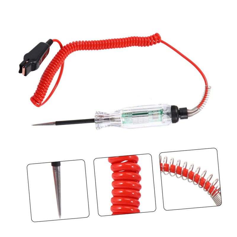 12V Car Voltage Tester With Long Probe Assorted Color Easy Circuit Diagnose Tool 12.5cm - Image 2