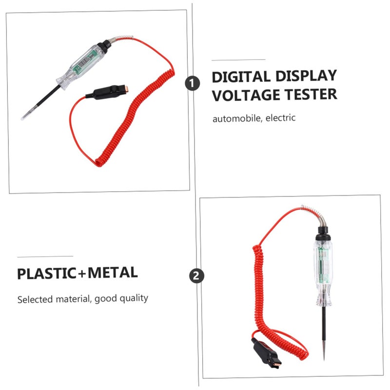 12V Car Voltage Tester With Long Probe Assorted Color Easy Circuit Diagnose Tool 12.5cm - Image 4