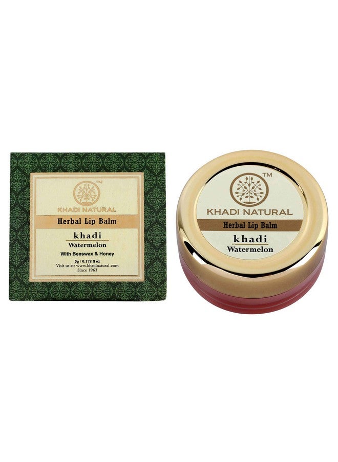 Khadi Natural Watermelon Lip Balm With Beeswax and Sheabutter, Watermelon, 5 g (Pack of 2) - Image 2