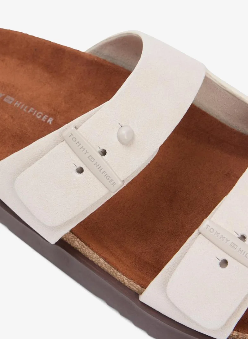 TOMMY HILFIGER Classic Beige Cork Adjustable Suede Sandal for Men | Best Price UAE