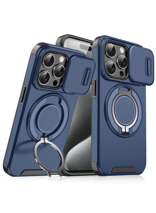 اس-توب جراب لهاتف iPhone 15 Pro مزود بحلقة منزلق وحامل كاميرا - Image 1