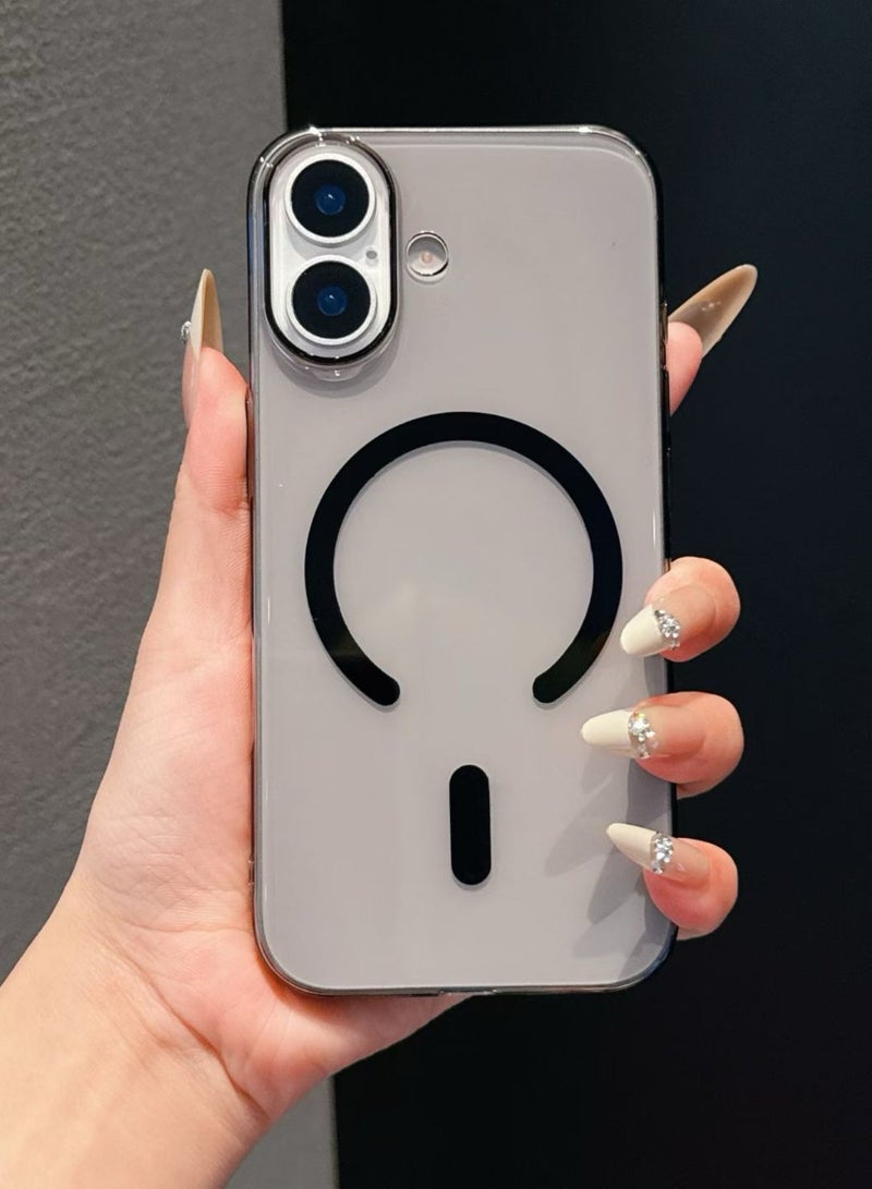 PC Material Magnetic Charging Phone Case for iPhone, 3 Colors Available, Exclusive Orange for iPhone new Series - Image 2