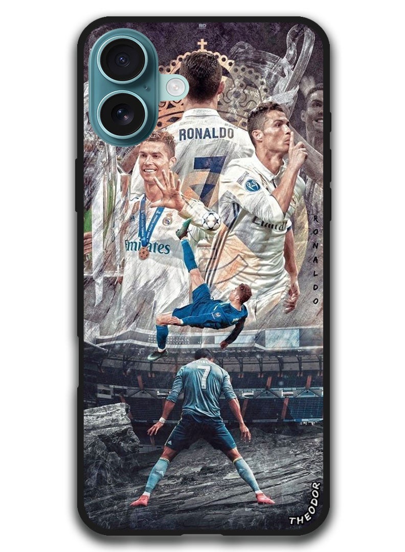 Theodor Protective Case Anti Scratch Shock Proof Bumper Cover For iPhone 16 (6.1)-inch Ronaldo 1 - Image 1