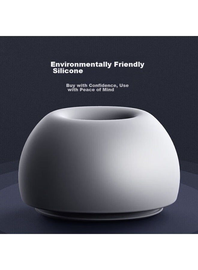 Stiger [two Pairs] Ear Tips, Earbuds Covers, Compatible With Airpods Pro 2nd Generation, Apple Bluetooth Earphones, Silicone Tips, Soft, Non-slip, Ultra-thin, Liquid Silicone, Small + Medium Size - Image 1