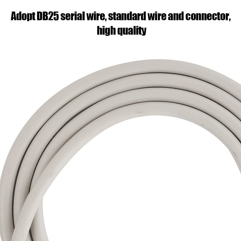 SUNGOOYUE DB25 Serial Cable, 25 Pin Male to Female Extension Cable with Plated Connector, for Computer Printer POS Machine Scanner Data Transfer - Image 2
