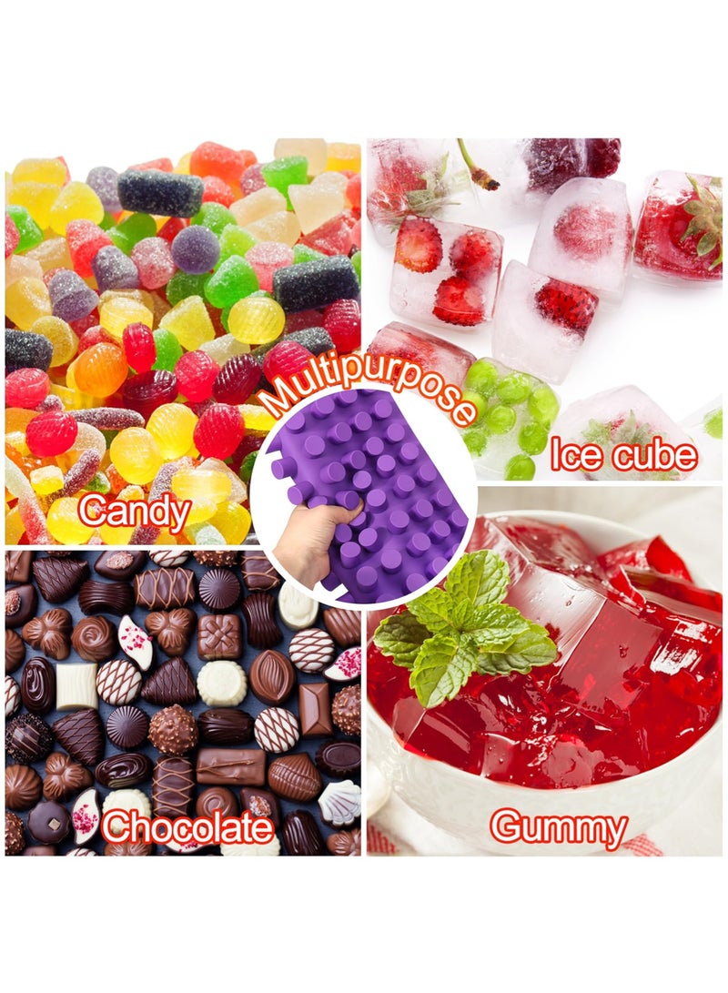 YOONISPRO Baking Supplies 88-Cavities Cylinder Candy Silicone Molds,Mini Round Small Cheesecake Silicone Molds for Chocolate Truffles Mold for Keto Treats Keto Snacks Pralines Jelly Caramel Mold.45.11*28.5*2.03cm. - Image 5