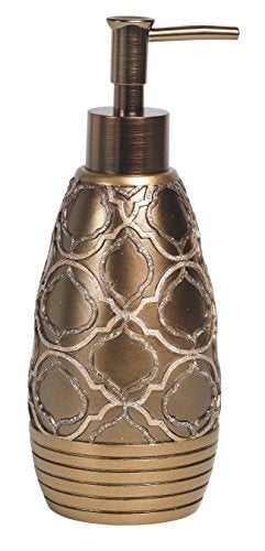 Popular Bath 824391 Soap Dispenser/Lotion Pump, Spindle Collection, Gold - Image 1