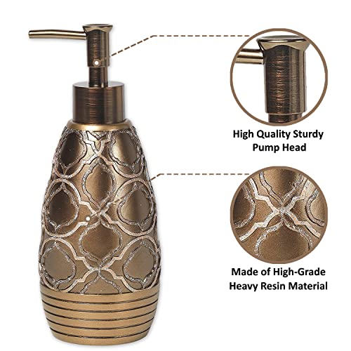 Popular Bath 824391 Soap Dispenser/Lotion Pump, Spindle Collection, Gold - Image 2