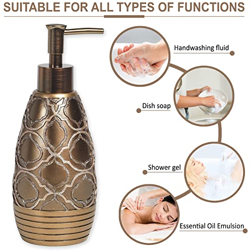Popular Bath 824391 Soap Dispenser/Lotion Pump, Spindle Collection, Gold - Image 3