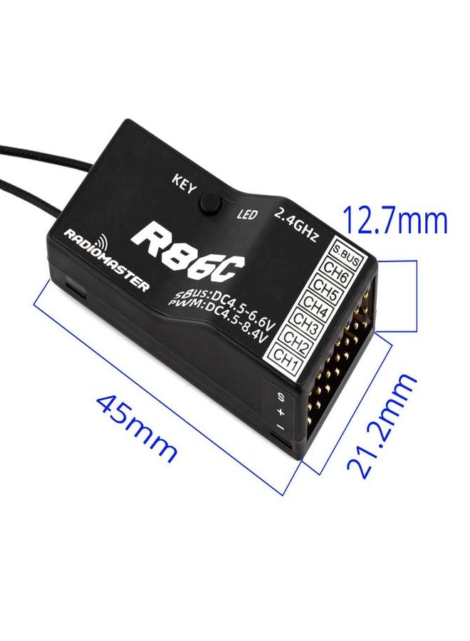 Radiomaster R86C V2 6ch SFHSS Compatible PWM Sbus Receiver - Image 2
