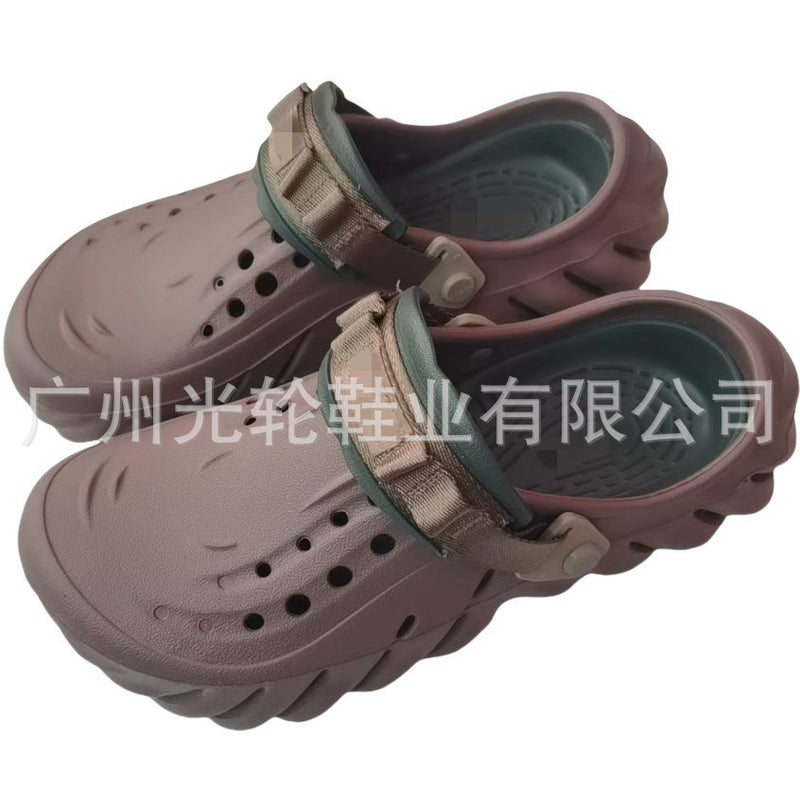 Cross Bobo Crocs Men'S And Women'S Shoes 2023 New Couple Casual Baotou Beach Shoes Non-Slip Sandals And Slippers - Image 4