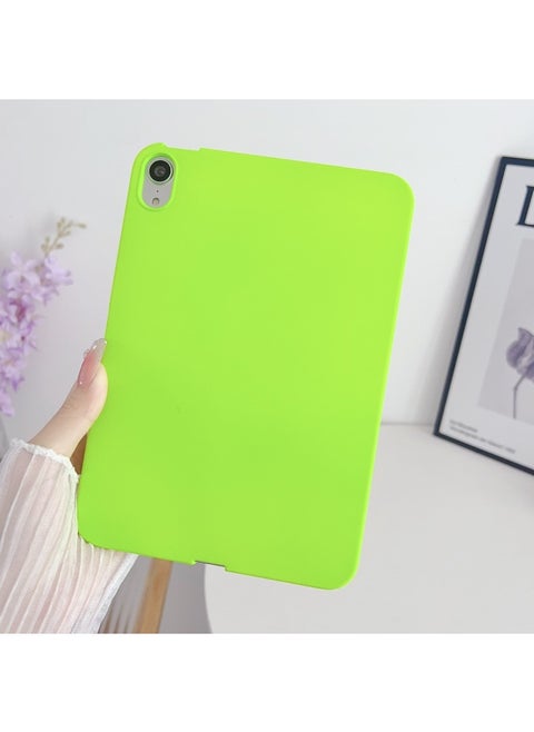 Applicable IPad Air5 Protective Case 7/8/9 Generation 10.2 Skin-friendly Feel Mini6 Simple TPU All-inclusive Tablet Case-Color:Fluorescent Green-Applicable Model:iPad Pro 11（2024）