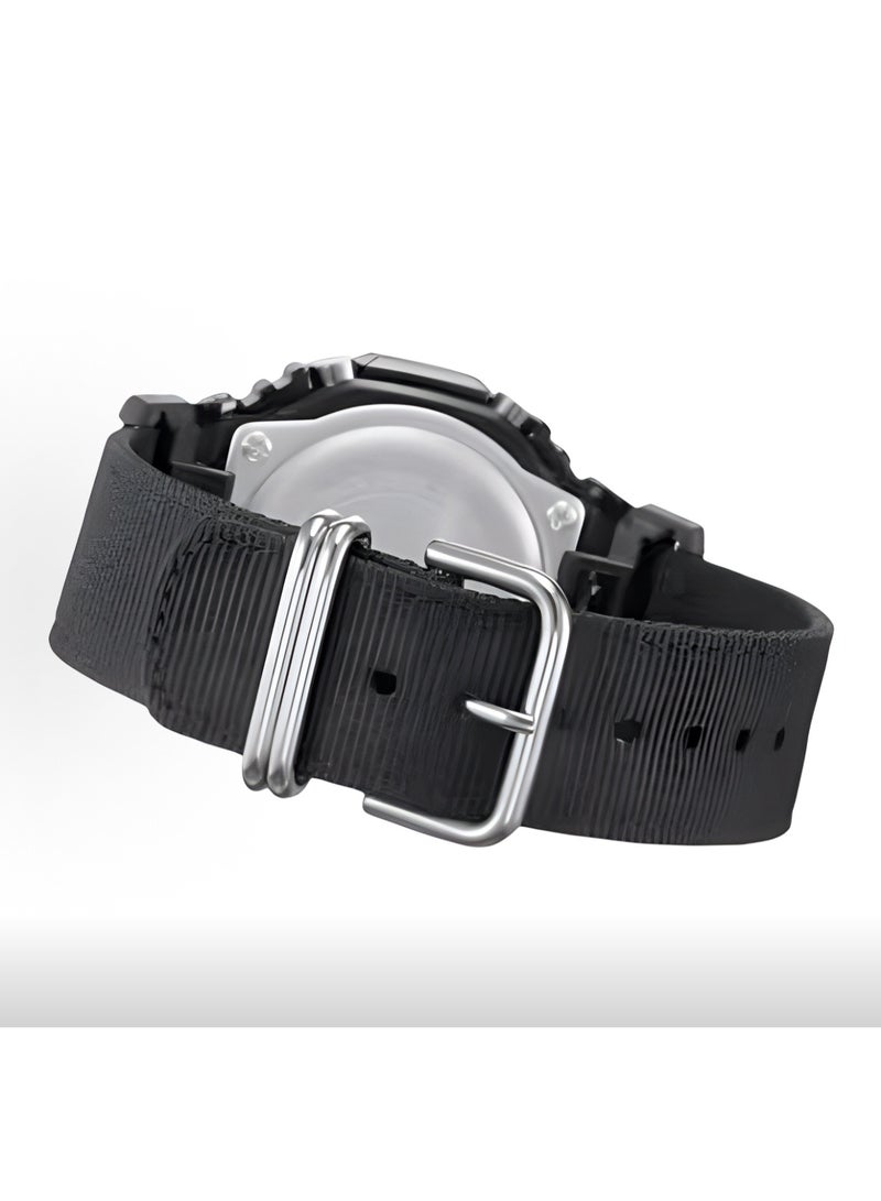 EDIFICE CASIO quartz movement canvas strap men's watch black dial CASIO watch - Image 2