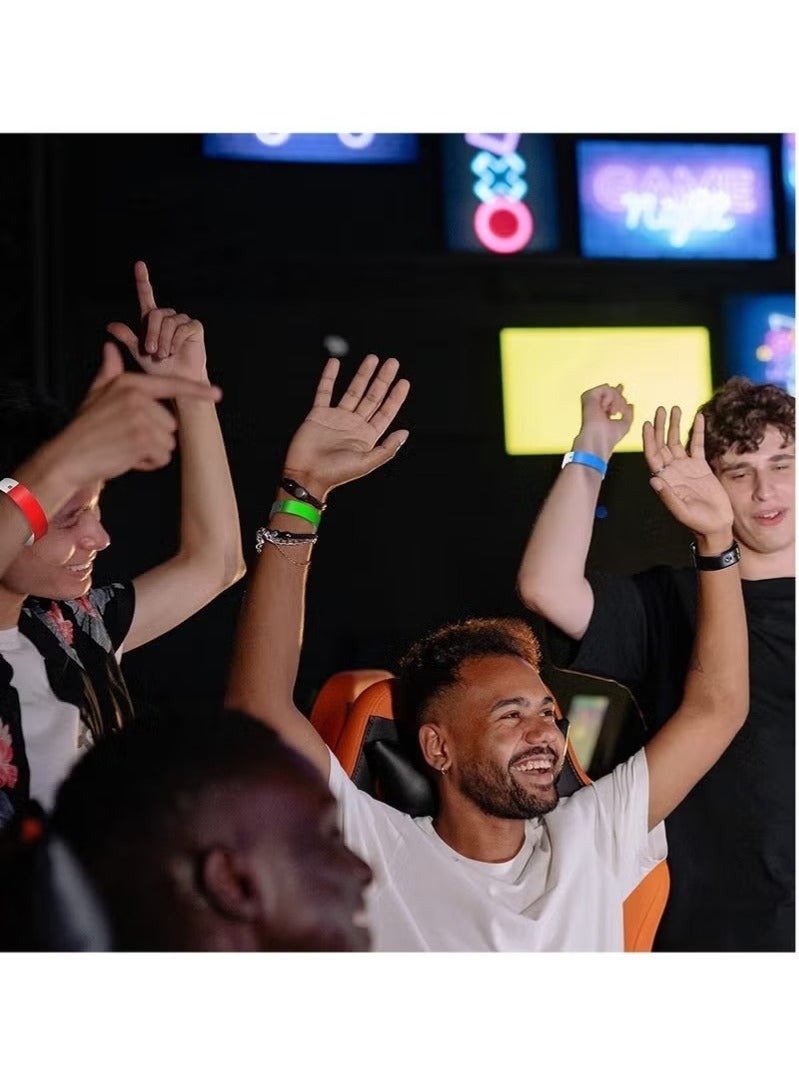 Paper Wristbands For Events Neon Wrist Bands Colored Waterproof Hand For Party Clubs Lightweight Concert Adhesive 300 Pack - Image 4