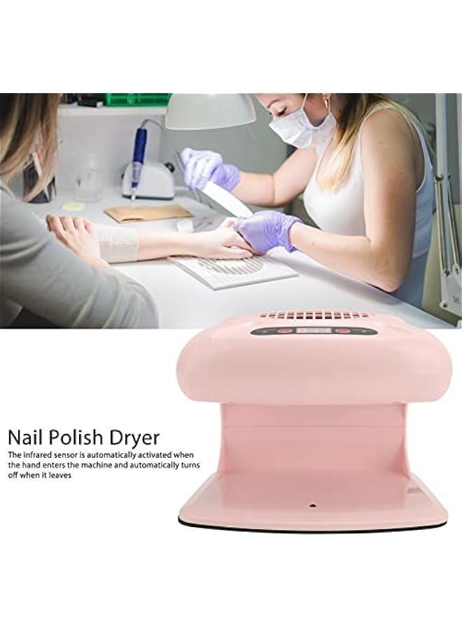 إسكدنيا مجفف أظافر هوائي، مجفف أظافر بمروحة بقوة 300 واط لطلاء الأظافر العادي، مستشعر الأشعة تحت الحمراء، تحريض تلقائي، هواء بارد وساخن، مجفف طلاء أظافر عالي الطاقة، مروحة تجفيف لليدين والقدمين والجلد - Image 3