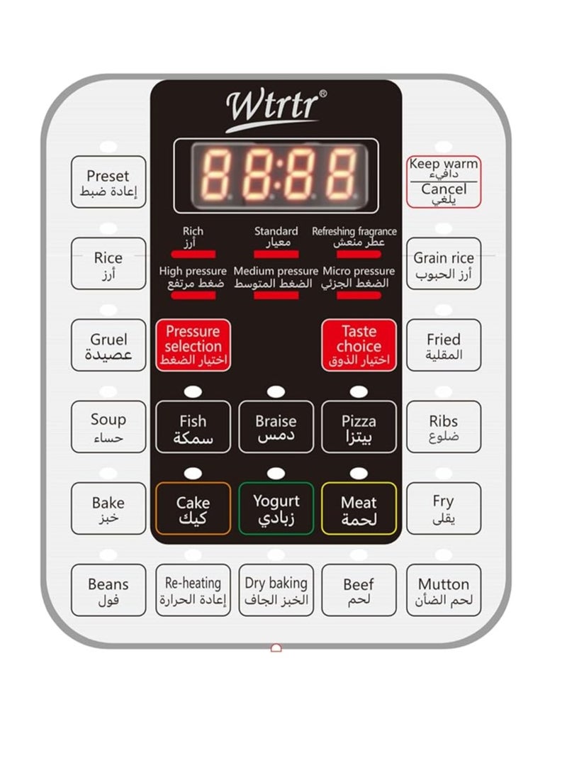 Wtrtr 6 L Electric Pressure Cooker. Instant Cooking, 6 litre (1 year Warranty) - Image 2