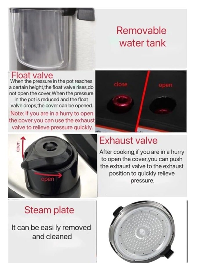 Wtrtr 6 L Electric Pressure Cooker. Instant Cooking, 6 litre (1 year Warranty) - Image 5