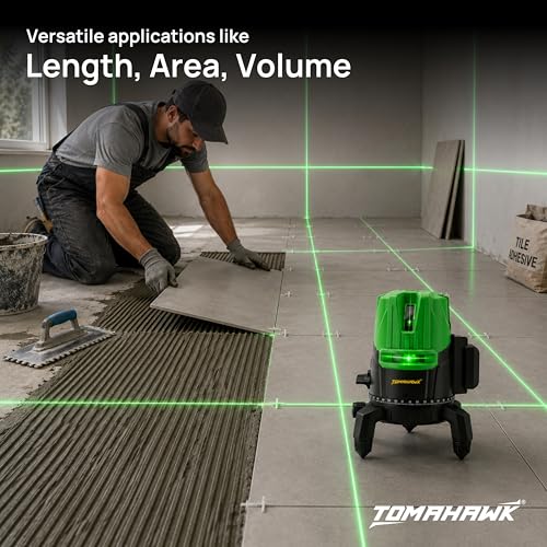 TOMAHAWK Professtional TLL-B-05-N 5 Lines 3D Horizontal and vertical green laser cross self leveling laser level - Waterproof and Rechargeable - Image 3