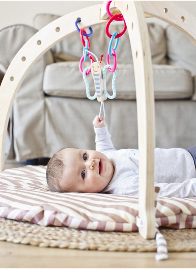 Hape Butterfly Links - Interactive Baby Toy with Chewable-Safe Removable Wings | Attachable to Crib & Strollers | Encourages Animal Awareness | Ideal for Infants 0-5 Months  - Image 3