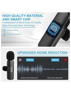 DIGI CORE K9 Wireless Lavalier Microphone For Type-C Phone Plug-Play Wireless Mic USB-C Android Phone For Video Recording Interview Vlog Auto Sync And Noise Reduction Mic  - Image 2