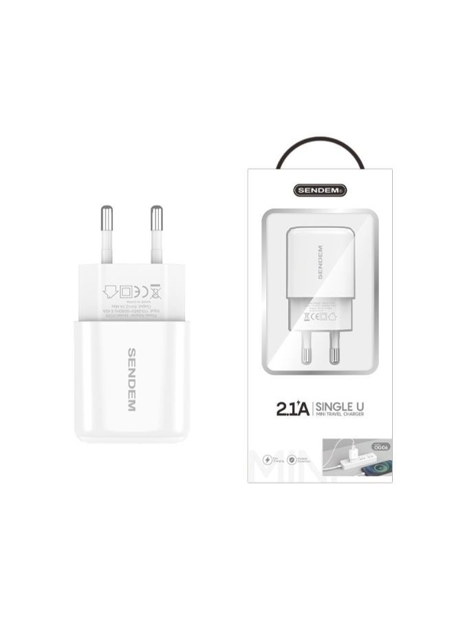 سيندم شاحن هاتف بمعايير أوروبية 2.1 أمبير - Image 2