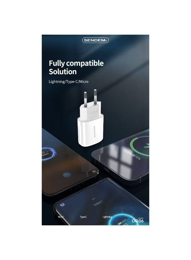 سيندم شاحن هاتف بمعايير أوروبية 2.1 أمبير - Image 4