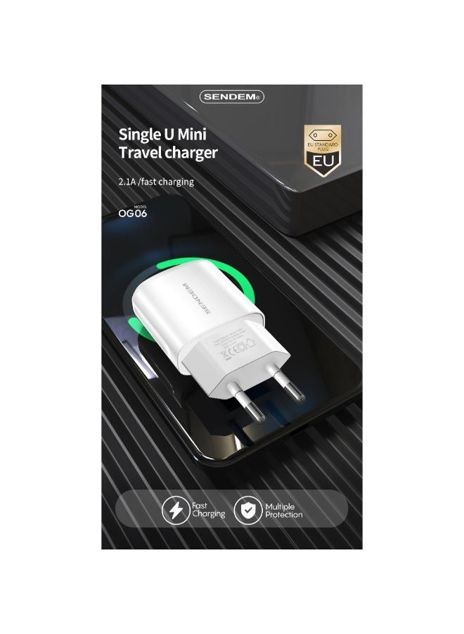 سيندم شاحن هاتف بمعايير أوروبية 2.1 أمبير - Image 5