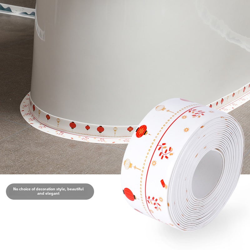 Waterproof Mildewproof Sealing Tape for Bathroom [Festival lanterns] 3.8cm wide waterproof glue 