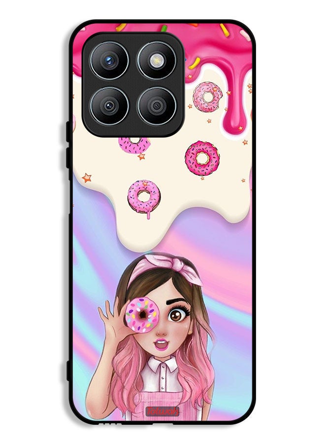 Honor X8b Protective Case Cover Holding Donut