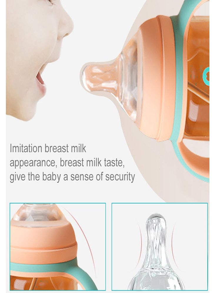 DMG TECH 3-in-1 Sippy Cup 300ml with Weighted Straw, Leak-Proof & Spill-Proof Toddler Cup, BPA-Free Soft Silicone Spout with Handles for Babies 6+ Months - Image 5