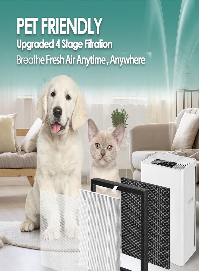 Keedal 4-Pack G3 H13 HEPA Filter Replacement Compatible with AMEIFU Air Purifier Replacement Filter for AMEIFU Air Purifier G3 Sferf-30 FXAP2W and Vewior Air Purifier Filter Replacement A3, Tailulu HQZZ-260 - Image 5