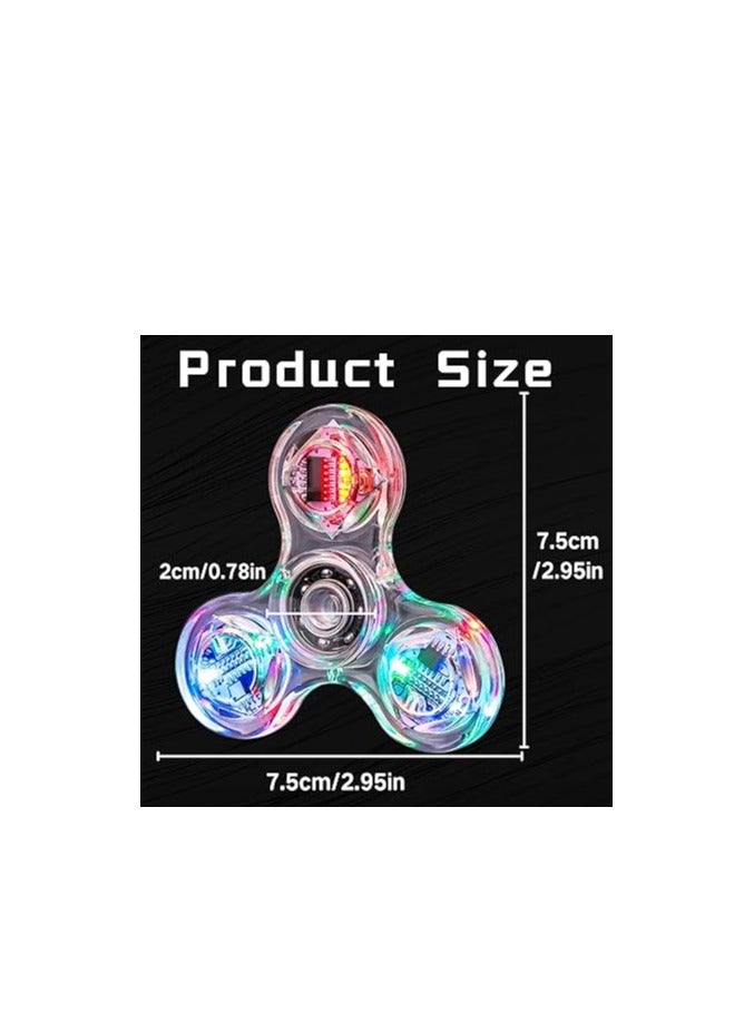 Crystal Led Light Fidget Toy Stress Relief Anti-Anxiety Brain Development Gift for Children and Adults (Crystal-White) - Image 5