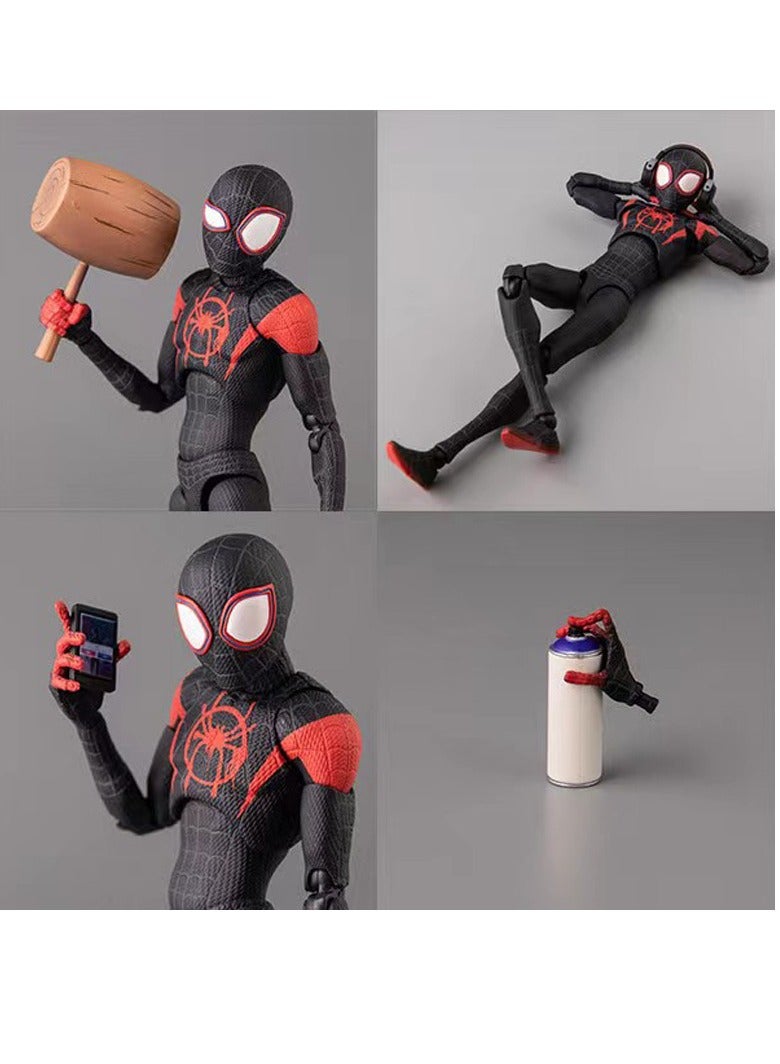 general Spider-Man Across The Universe Miles Morales Action Figure Anime Character Model Statue Figure Collectibles Decorations Crafts Gifts - Image 4
