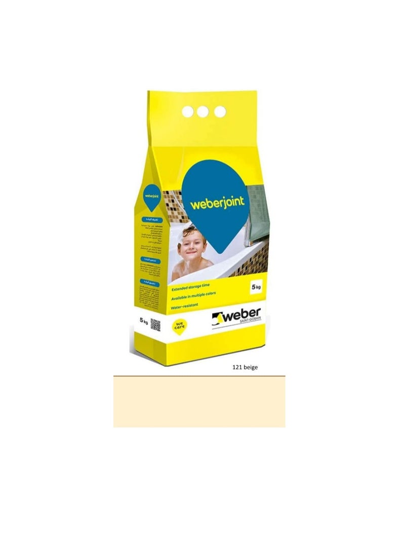 Weber - Weber Cement Based Pre Mixed Tile Joint Grout Multi Colors BEIGE - Image 1