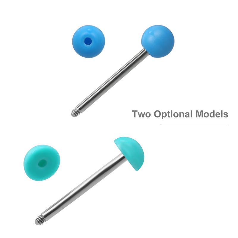 Fashionable Earring Tongue Ring Stainless Steel Body Tongue Piercing Barbell Stud - Image 5
