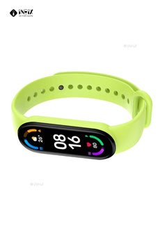 INEIX Soft Silicone Replacement Strap For Xiaomi Mi Band 6 - Light Green  - Image 3