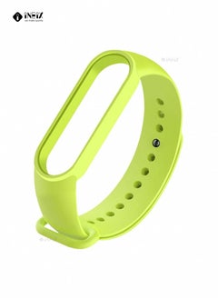 INEIX Soft Silicone Replacement Strap For Xiaomi Mi Band 6 - Light Green  - Image 2